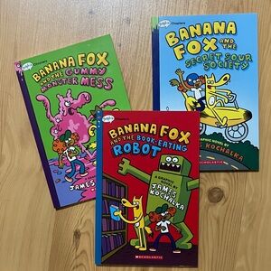 Scholastic Banana Fox Graphic Novel Trio - New Condition